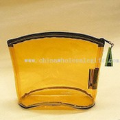 0,5 mm sarı şeffaf PVC kozmetik çantası images